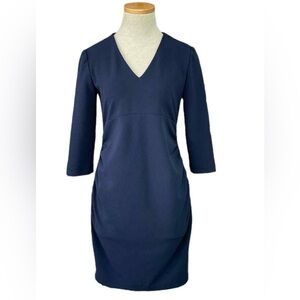 EUC Slate & Willow Navy 3/4 Sleeve Maternity Dress Medium